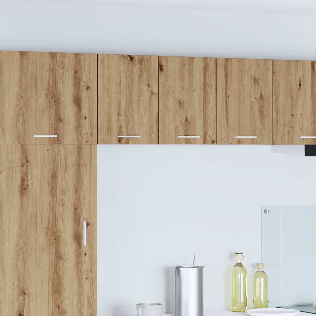 Armadio pensile 2 pcs Rovere Artigiano e Bianco 30 x 31 x 40 cm | homemem39