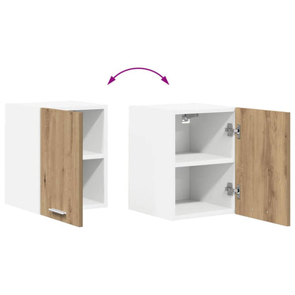 Armadio pensile 2 pcs Rovere Artigiano e Bianco 30 x 31 x 40 cm