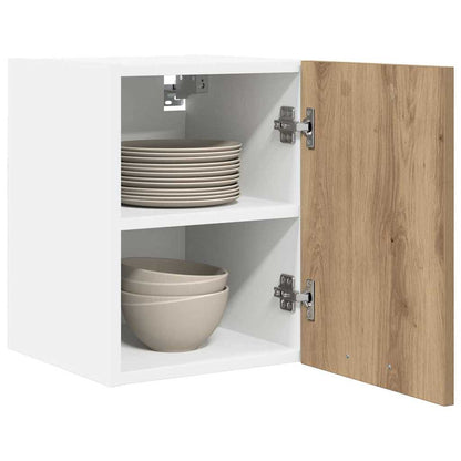 Armadio pensile 2 pcs Rovere Artigiano e Bianco 30 x 31 x 40 cm | homemem39