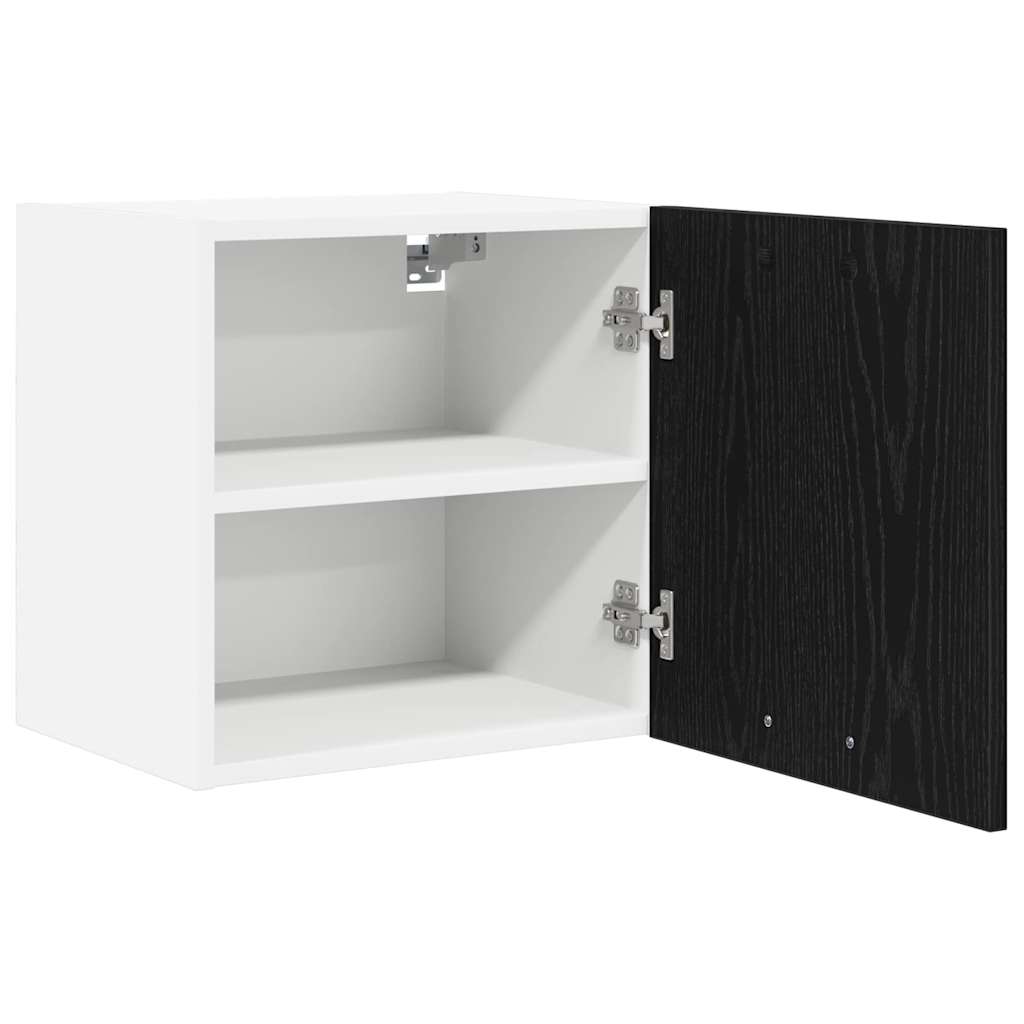 Armadio pensile con porta Rovere Nero e Bianco 40 x 31 x 40 cm | homemem39