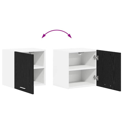 Armadio pensile con porta Rovere Nero e Bianco 40 x 31 x 40 cm