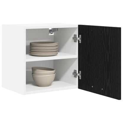 Armadio pensile con porta Rovere Nero e Bianco 40 x 31 x 40 cm | homemem39