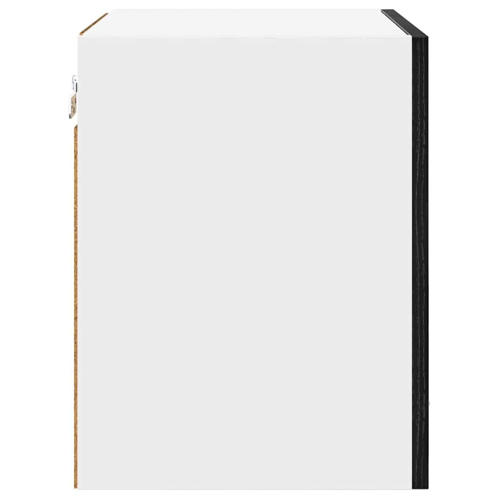 Armadio pensile con porta Rovere Nero e Bianco 40 x 31 x 40 cm | homemem39