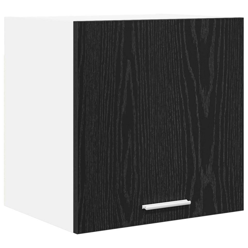 Armadio pensile 2 pcs Rovere Nero e Bianco 40 x 31 x 40 cm | homemem39
