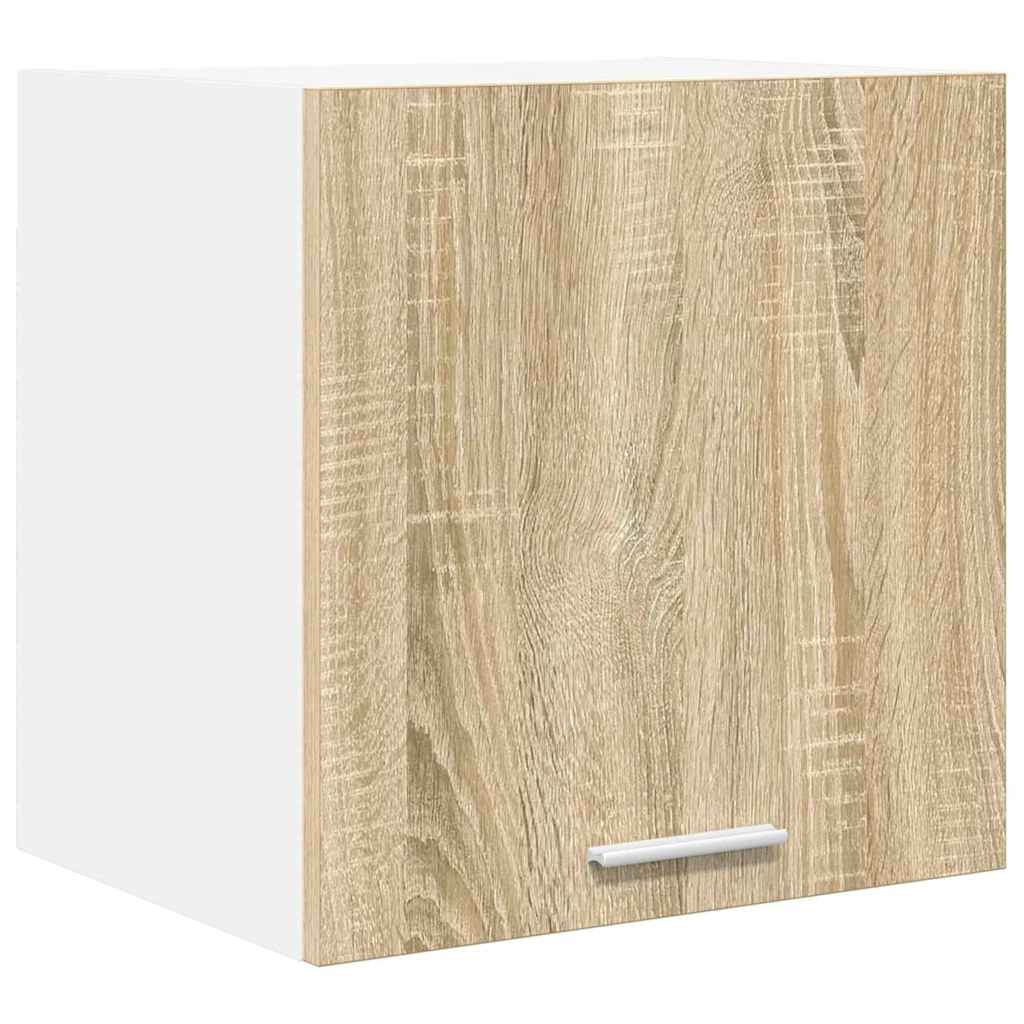 Armadio pensile con porta Riga 2 pcs Quercia Sonoma e Bianca