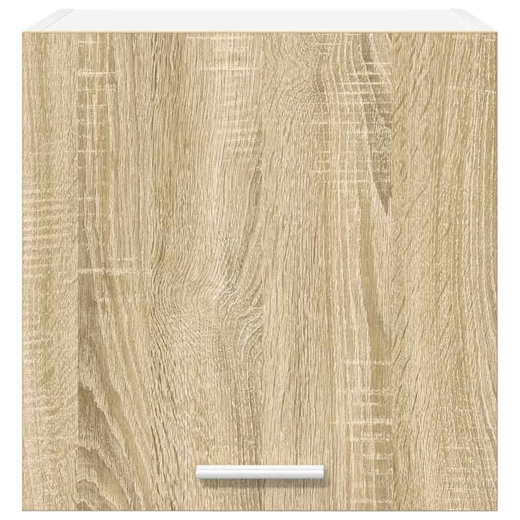 Armadio pensile con porta Riga 2 pcs Quercia Sonoma e Bianca | homemem39