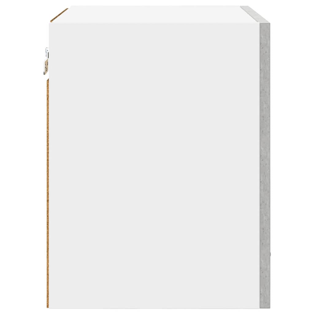 Armadio pensile Grigio Cemento e Bianco 40 x 31 x 40 cm - homemem39