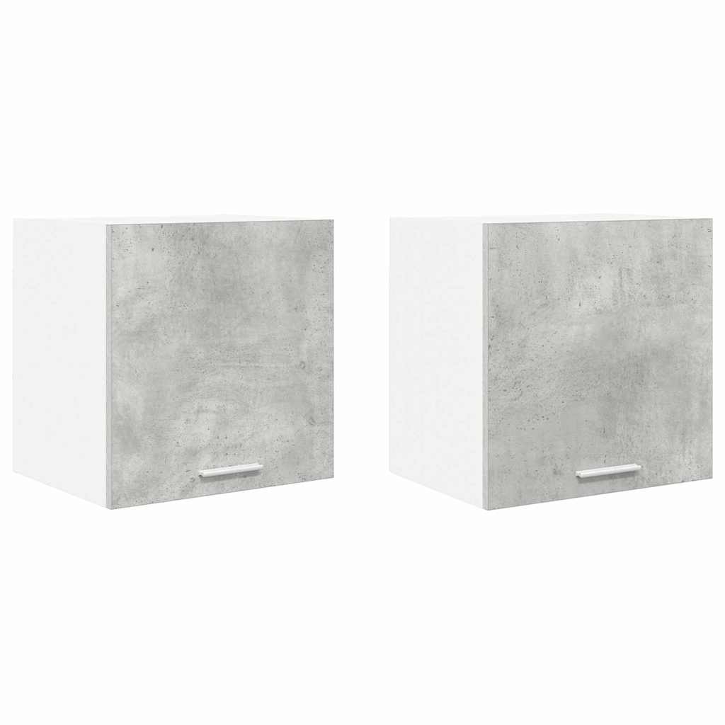 Armadio pensile 2 pcs Grigio Cemento e Bianco 40 x 31 x 40 cm | homemem39