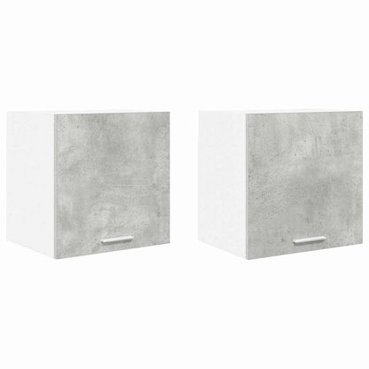 Armadio pensile 2 pcs Grigio Cemento e Bianco 40 x 31 x 40 cm | homemem39