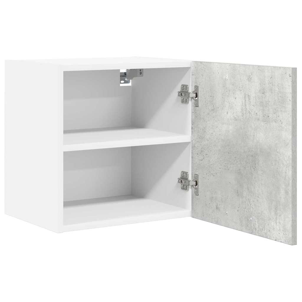 Armadio pensile 2 pcs Grigio Cemento e Bianco 40 x 31 x 40 cm | homemem39