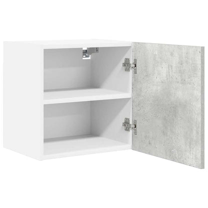 Armadio pensile 2 pcs Grigio Cemento e Bianco 40 x 31 x 40 cm | homemem39