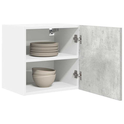 Armadio pensile 2 pcs Grigio Cemento e Bianco 40 x 31 x 40 cm | homemem39