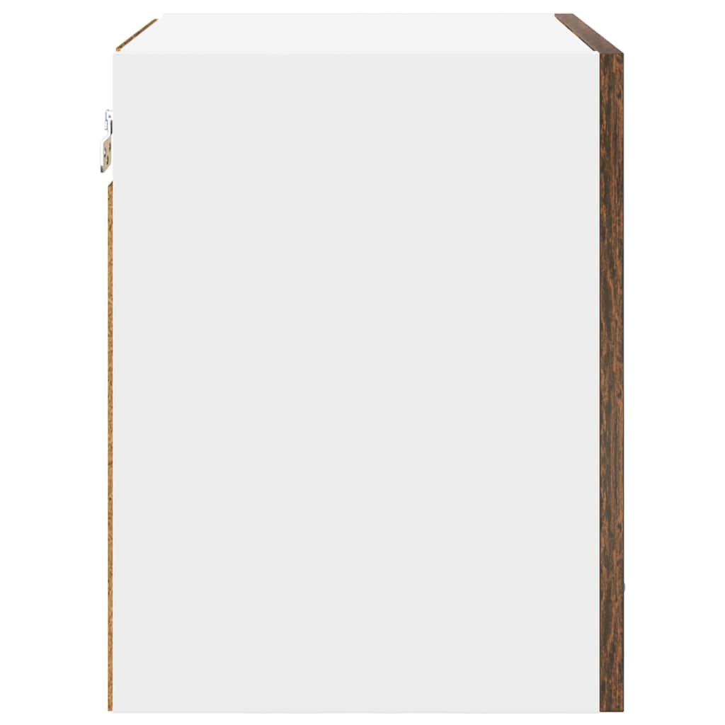 Armadio pensile Rovere Affumicato e Bianco 40 x 31 x 40 cm | homemem39