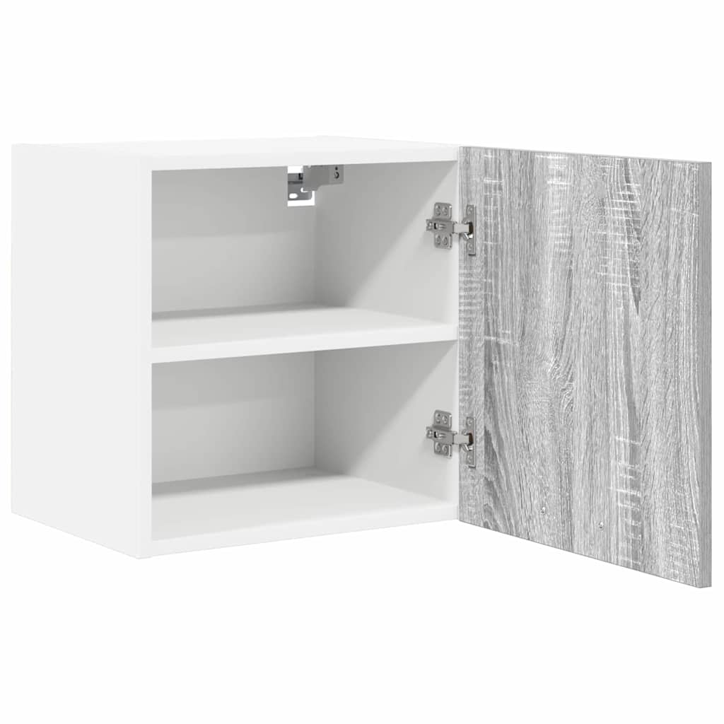 Armadio pensile Grigio Sonoma e Bianco 40 x 31 x 40 cm | homemem39
