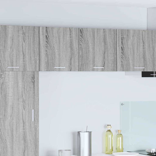 Armadio pensile 2 pcs Grigio Sonoma e Bianco 40 x 31 x 40 cm | homemem39
