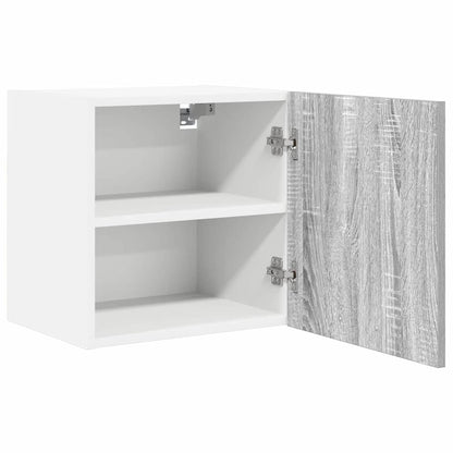 Armadio pensile 2 pcs Grigio Sonoma e Bianco 40 x 31 x 40 cm