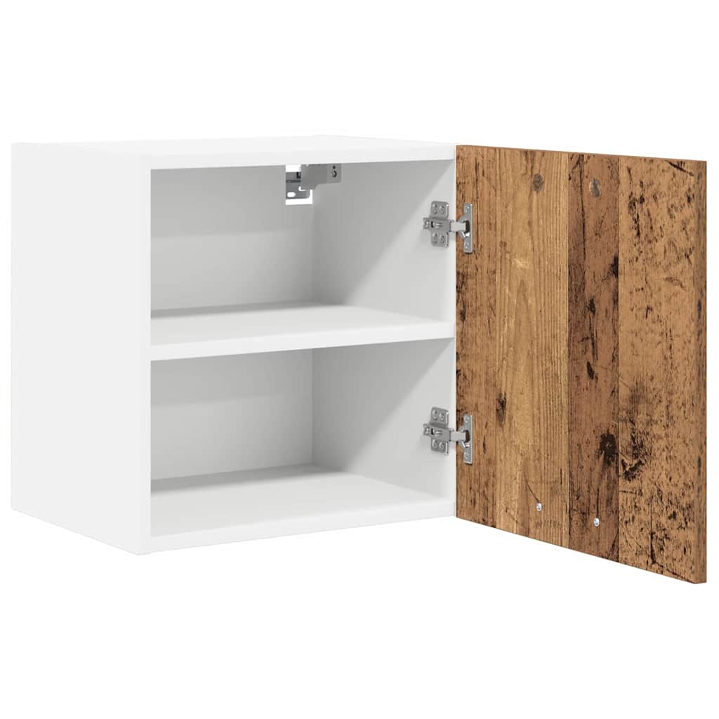 Armadio pensile 2 pcs Legno Antico e Bianco 40 x 31 x 40 cm | homemem39