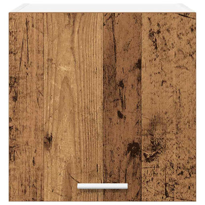 Armadio pensile 2 pcs Legno Antico e Bianco 40 x 31 x 40 cm