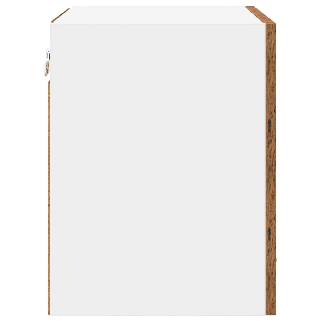 Armadio pensile 2 pcs Legno Antico e Bianco 40 x 31 x 40 cm | homemem39
