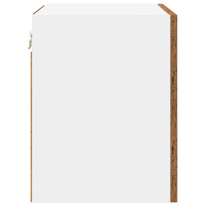 Armadio pensile 2 pcs Legno Antico e Bianco 40 x 31 x 40 cm | homemem39