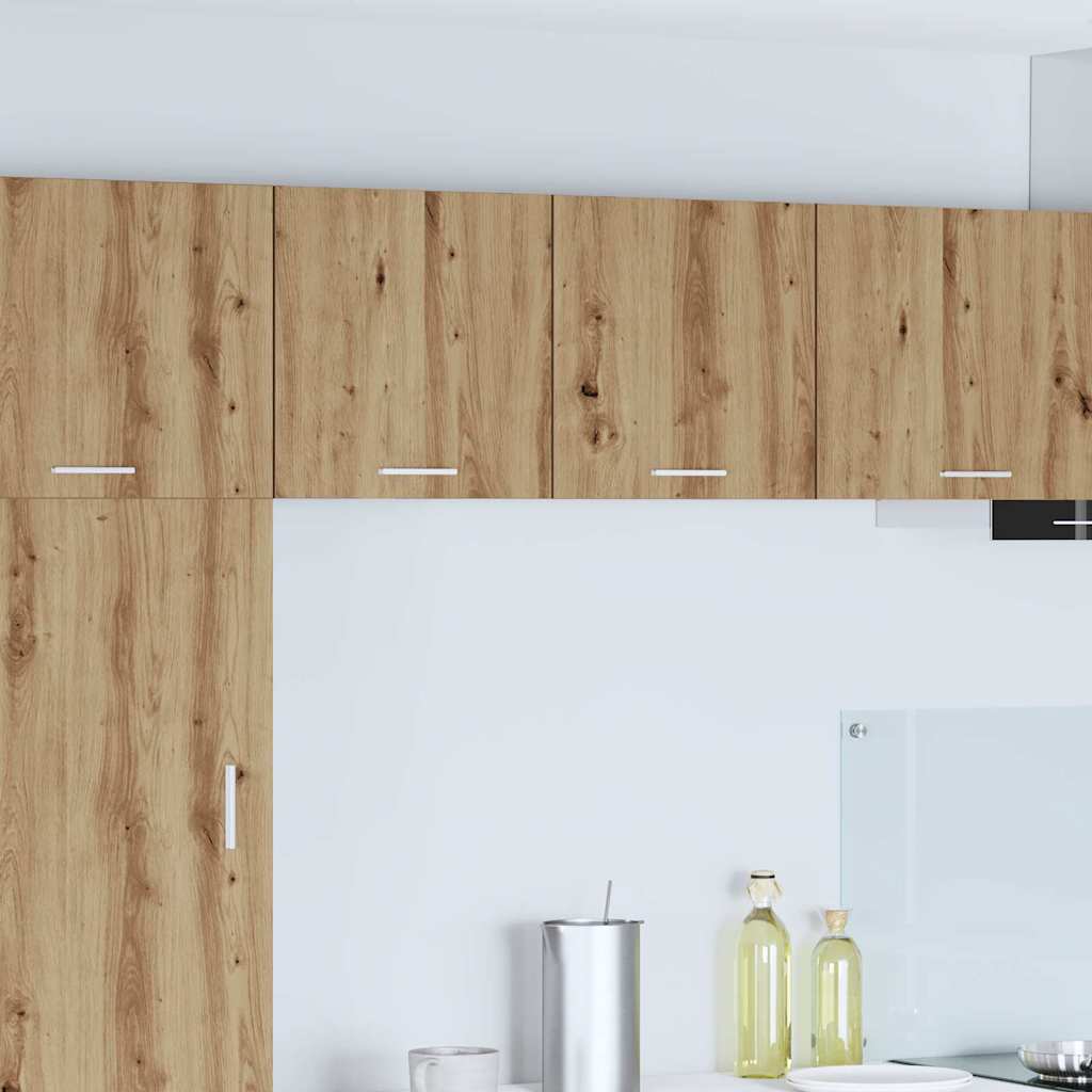 Armadio pensile 2 pcs Rovere Artigiano e Bianco 40 x 31 x 40 cm