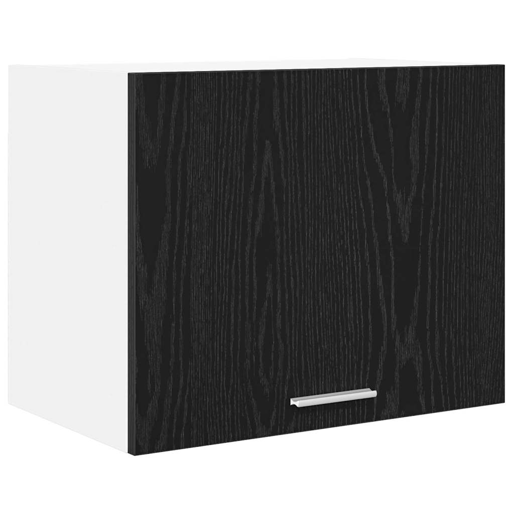 Armadio pensile 2 pcs Rovere Nero e Bianco 50 x 31 x 40 cm | homemem39