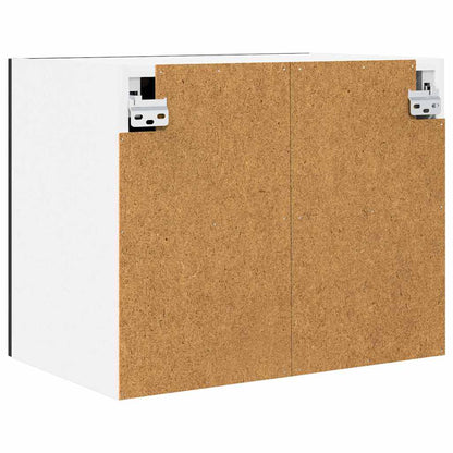 Armadio pensile 2 pcs Rovere Nero e Bianco 50 x 31 x 40 cm | homemem39