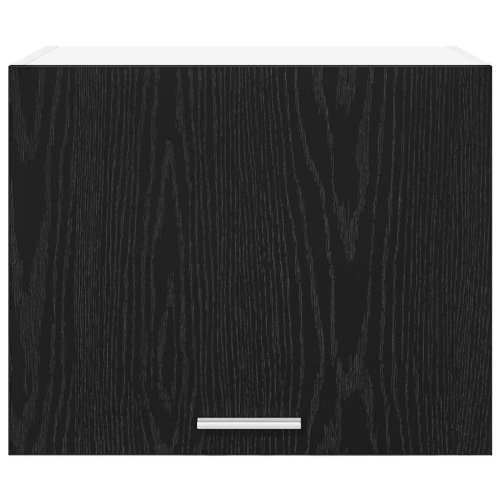 Armadio pensile 2 pcs Rovere Nero e Bianco 50 x 31 x 40 cm