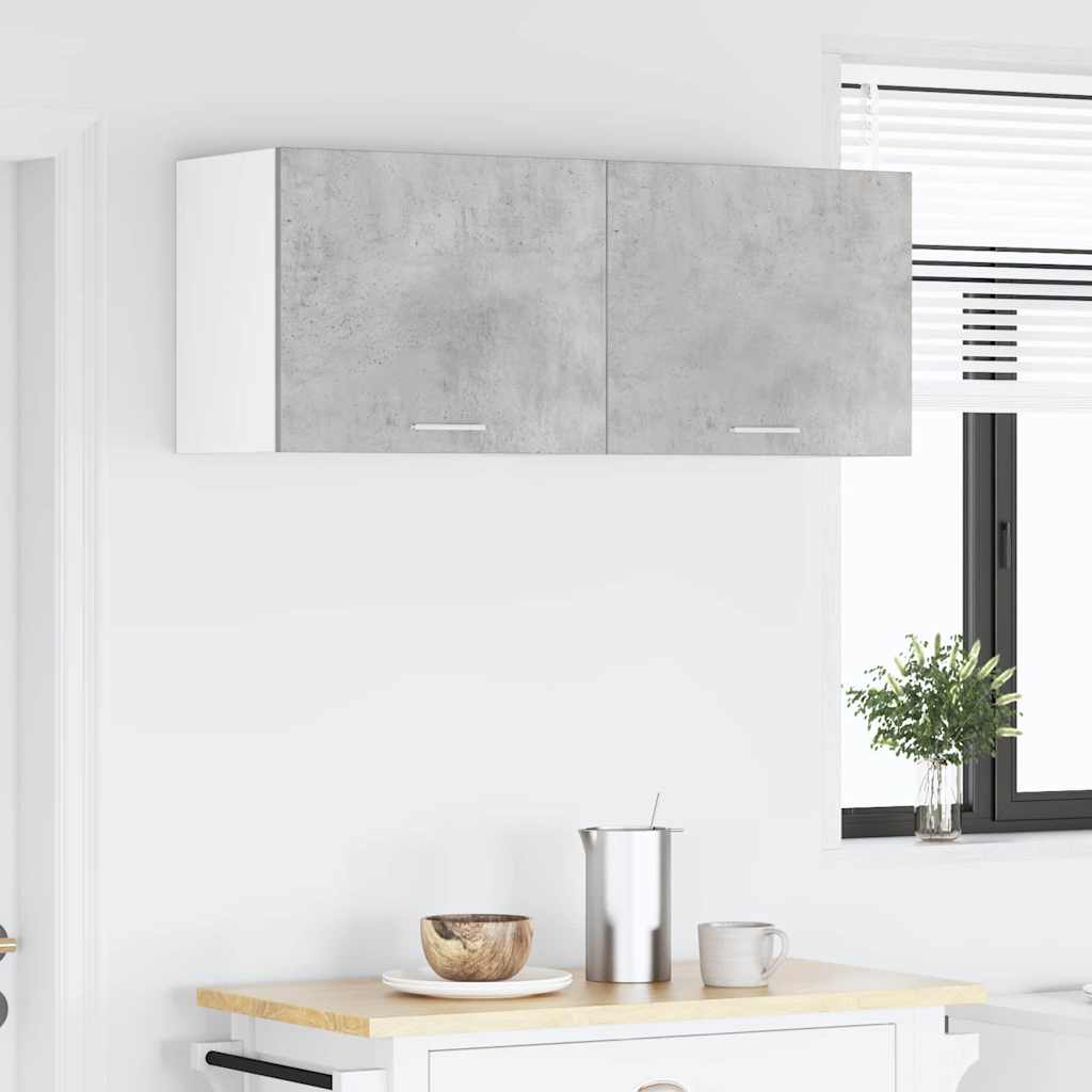 Armadio pensile 2 pcs Grigio Cemento e Bianco 50 x 31 x 40 cm | homemem39