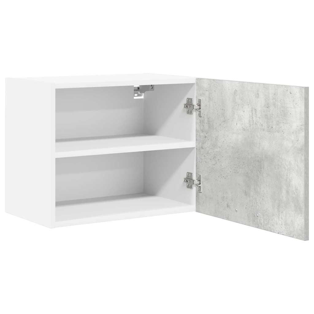 Armadio pensile 2 pcs Grigio Cemento e Bianco 50 x 31 x 40 cm