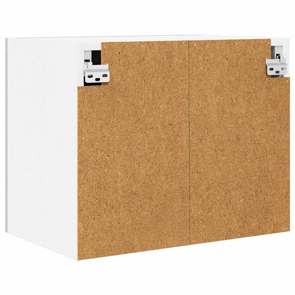 Armadio pensile 2 pcs Grigio Cemento e Bianco 50 x 31 x 40 cm