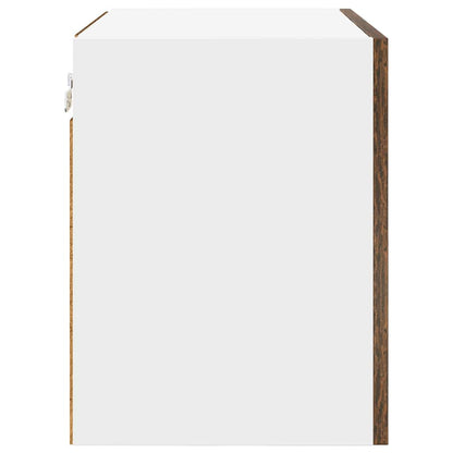 Armadio pensile Rovere Affumicato e Bianco 50 x 31 x 40 cm