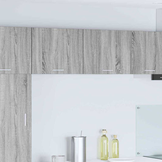 Armadio pensile Grigio Sonoma e Bianco 50 x 31 x 40 cm | homemem39