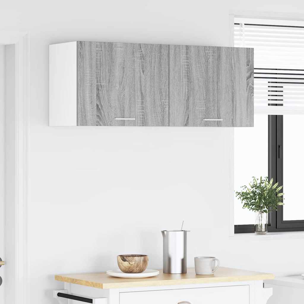 Armadio pensile Grigio Sonoma e Bianco 50 x 31 x 40 cm | homemem39