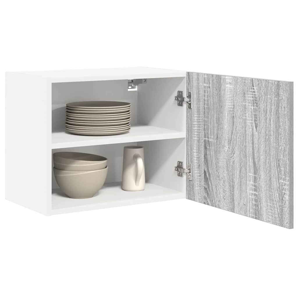 Armadio pensile Grigio Sonoma e Bianco 50 x 31 x 40 cm | homemem39