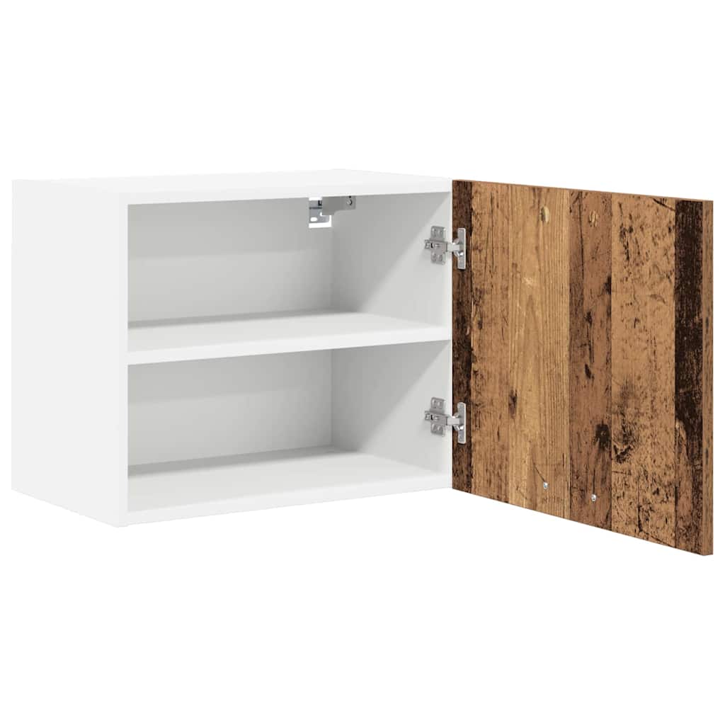 Armadio pensile con porta Legno Antico e Bianco 50 x 31 x 40 cm | homemem39