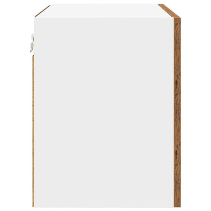 Armadio pensile con porta Legno Antico e Bianco 50 x 31 x 40 cm | homemem39