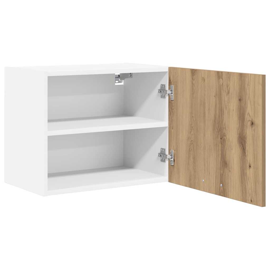 Armadio pensile Rovere Artigiano e Bianco 50 x 31 x 40 cm | homemem39