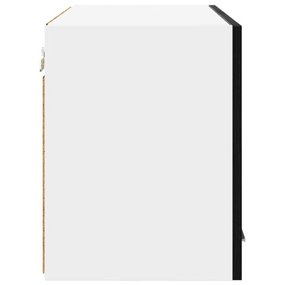 Armadio pensile 2 pcs Rovere Nero e Bianco 60 x 31 x 40 cm