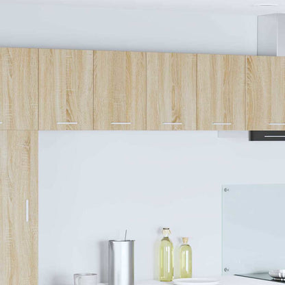 Armadio pensile 2 pcs Quercia Sonoma e Bianca 60 x 31 x 40 cm