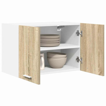 Armadio pensile 2 pcs Quercia Sonoma e Bianca 60 x 31 x 40 cm | homemem39