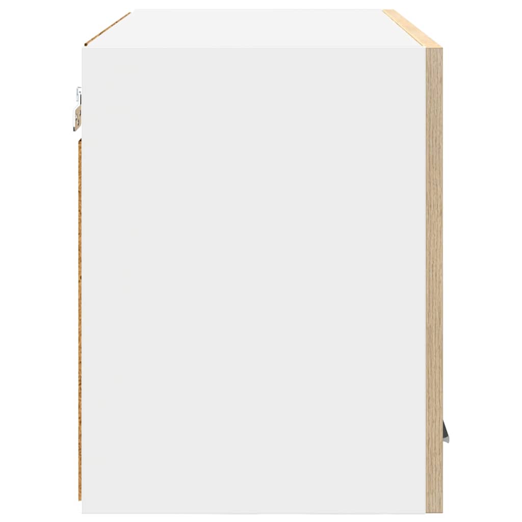 Armadio pensile 2 pcs Quercia Sonoma e Bianca 60 x 31 x 40 cm