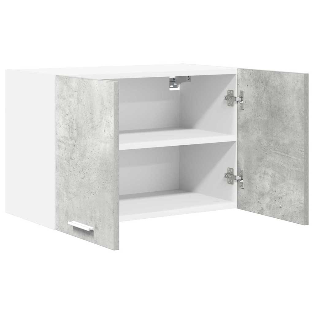 Armadio pensile 2 pcs Grigio Cemento e Bianco 60 x 31 x 40 cm