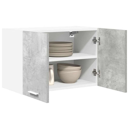 Armadio pensile 2 pcs Grigio Cemento e Bianco 60 x 31 x 40 cm | homemem39