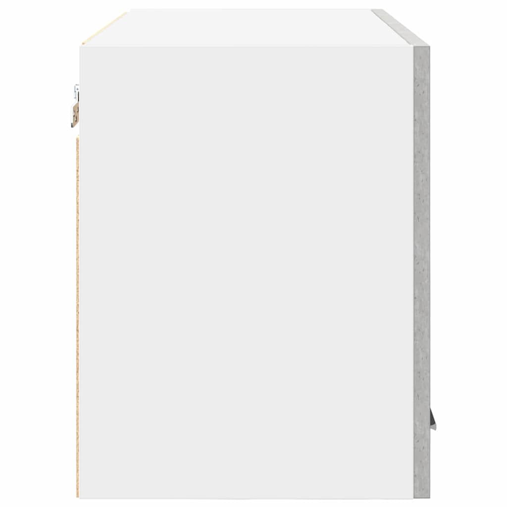 Armadio pensile 2 pcs Grigio Cemento e Bianco 60 x 31 x 40 cm