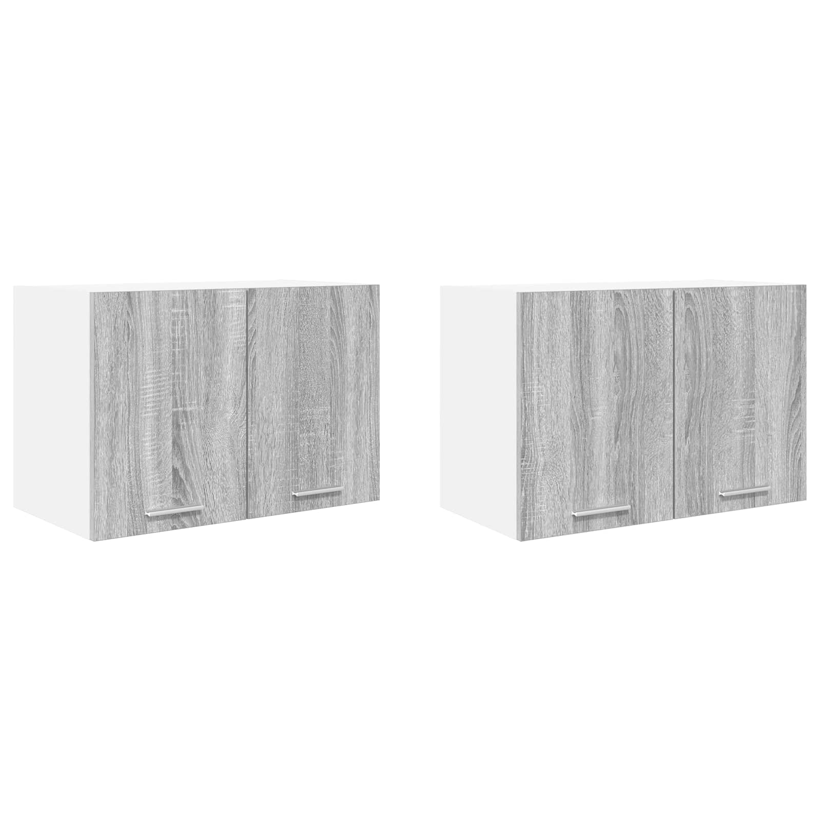Armadio pensile 2 pcs Grigio Sonoma e Bianco 60 x 31 x 40 cm | homemem39