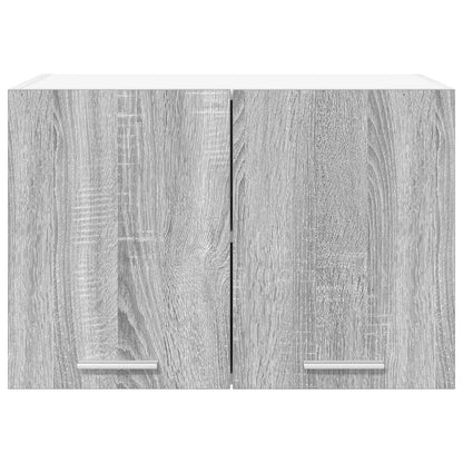Armadio pensile 2 pcs Grigio Sonoma e Bianco 60 x 31 x 40 cm