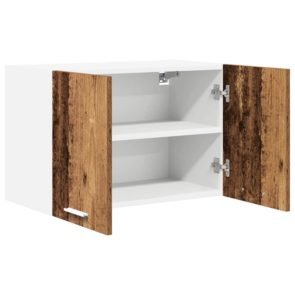 Armadio pensile 2 pcs Legno Antico e Bianco 60 x 31 x 40 cm
