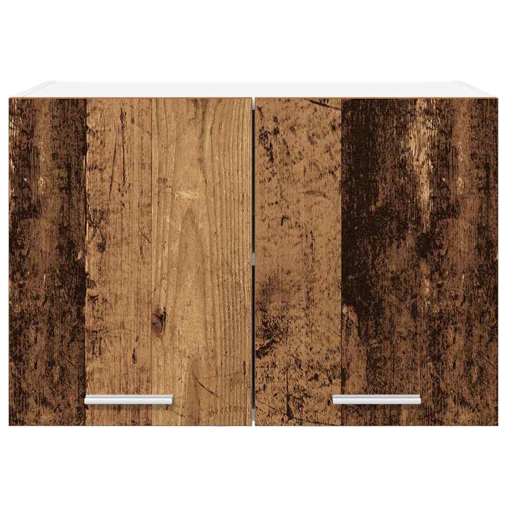 Armadio pensile 2 pcs Legno Antico e Bianco 60 x 31 x 40 cm