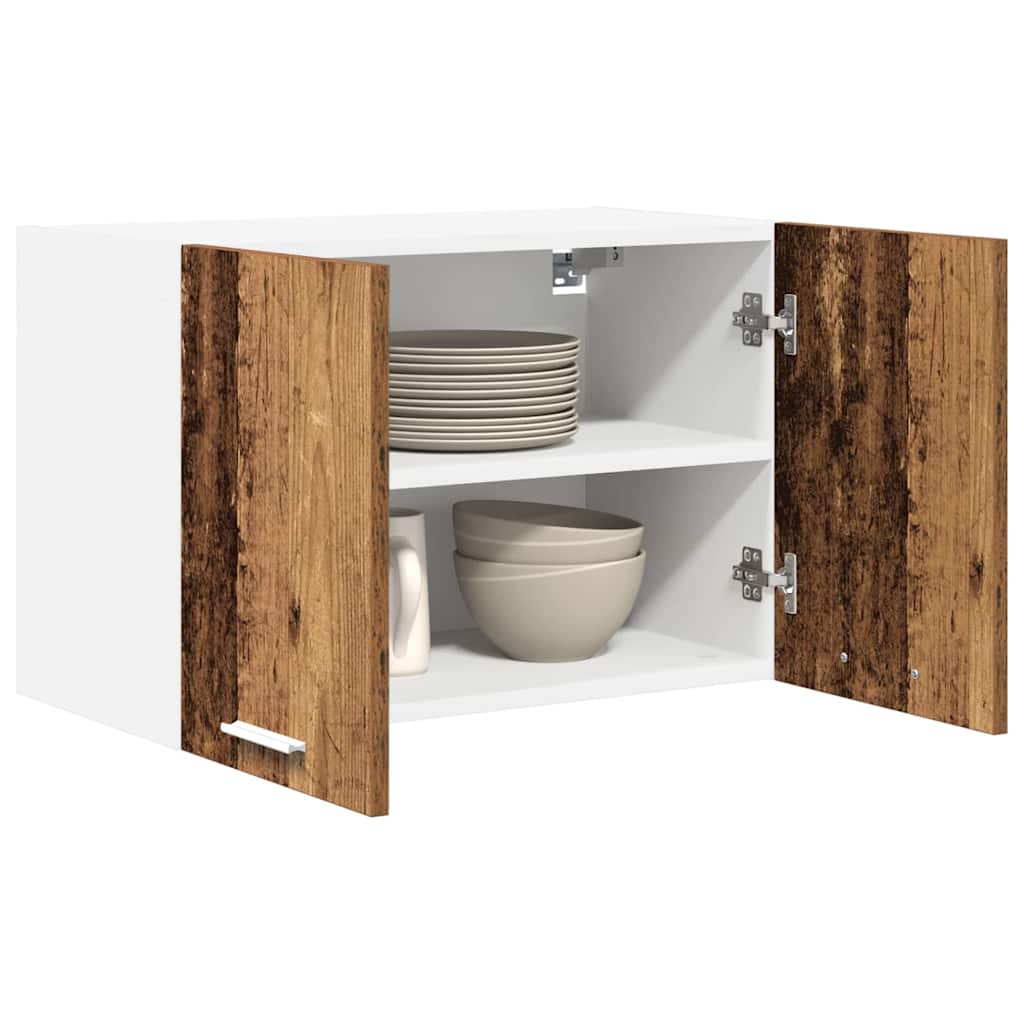 Armadio pensile 2 pcs Legno Antico e Bianco 60 x 31 x 40 cm | homemem39